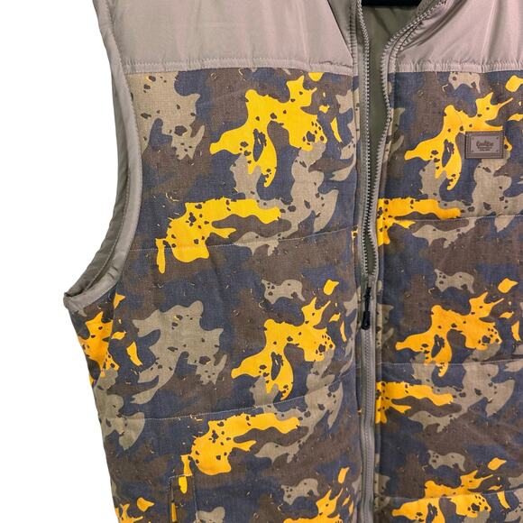 Cookies SF Mendocino camo Quilted Nylon Puffer Vest Jacket Size 2xl Mocha - Picture 5 of 9